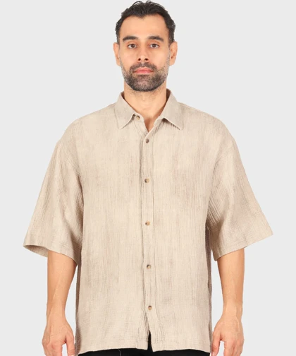 پیراهن باکسی مردانه آستین کوتاه 2683