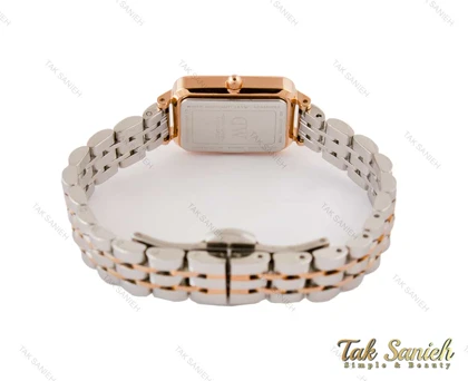ساعت دنیل ولینگتون زنانه مستطیلی رزگلد سیلور DW-4084-L