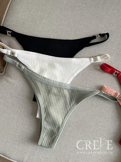 شورت نخی نگین‌دار ema