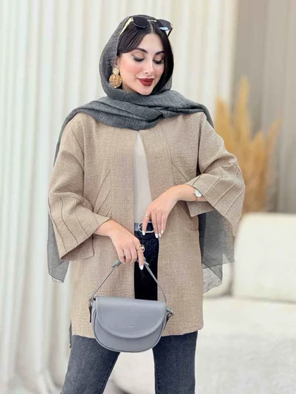 مانتو برش‌دار جلو باز