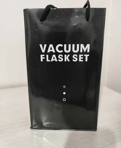 ست فلاسک وکیوم استیل سه لیوانه 500 میلی‌لیتر