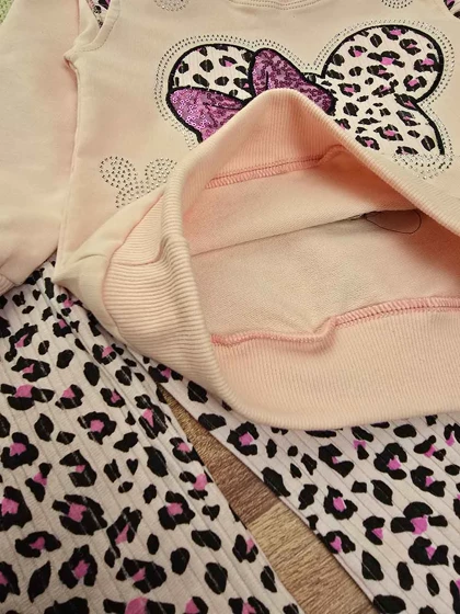 بلوز با شلوار دمپا پلنگی