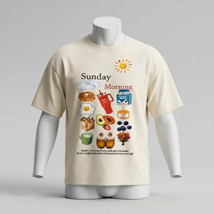 تیشرت زنانه Sunday Morning کد 201
