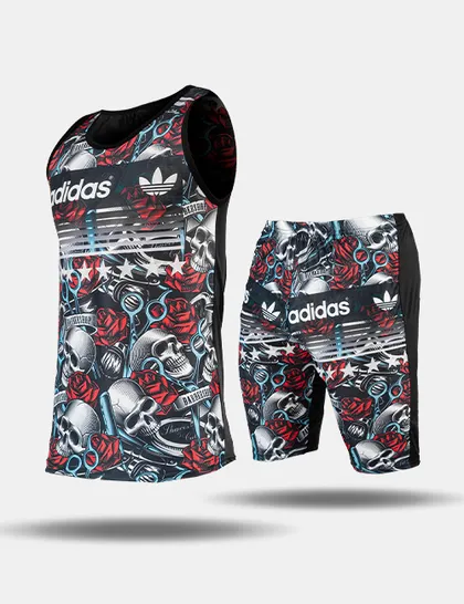 ست رکابی و شلوارک مردانه Adidas