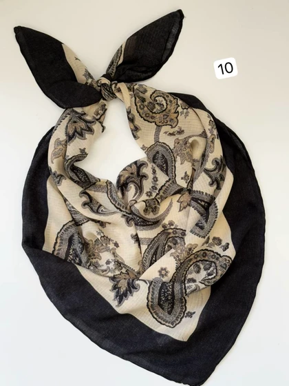 1807- روسری ژاکارد دست دوز