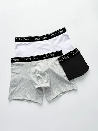 شورت پادار مردانه نخ پنبه کش مشکی کلوین کلاین Calvin Klein مرلین Marilyn
