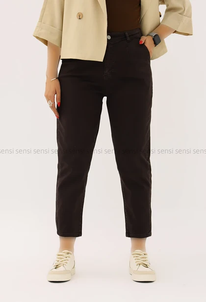 شلوار مام کتان کد1002311