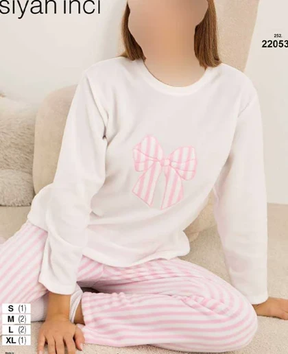 بلوز و شلوار راحتی سیاه اینجه کد 22053