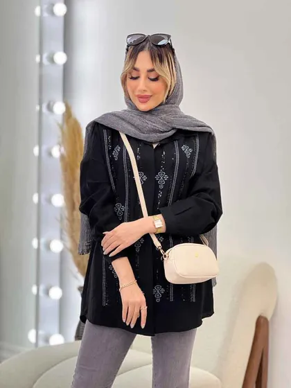 شومیزی جلو پولک دوزی