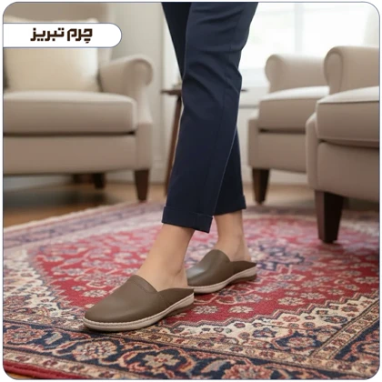 صندل طبی زنانه چرم کد V587