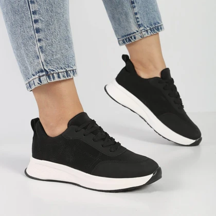 کفش اسپرت و راحتی زنانه و دخترانه رنگ مشکی کد M801