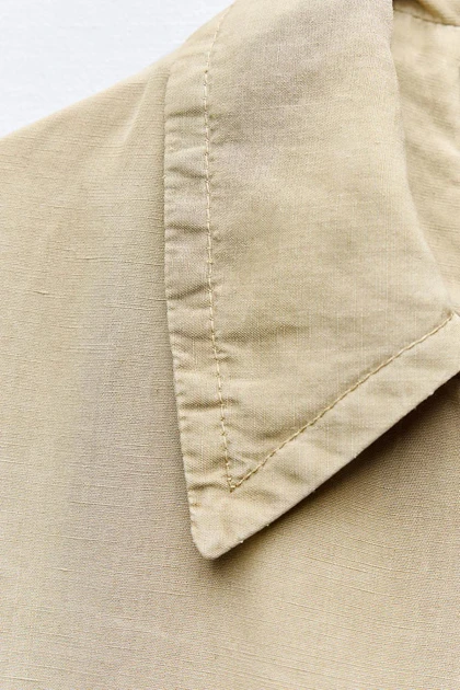 ترنچ کت کتان 238