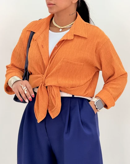 شومیز تک جیب سمانه(24)کد:5523