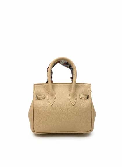 کیف HERMES چرم وارداتی کرم هرمس مجلسی / پپرونی...