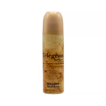 بادی اسپلش مردانه اسکلاره مدل Telegram حجم 230 میلی لیتر - رایحه Silver Scent