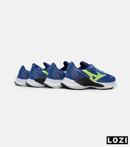 کفش کتانی مردانه آبی سبز MIZUNO wave rider 24
