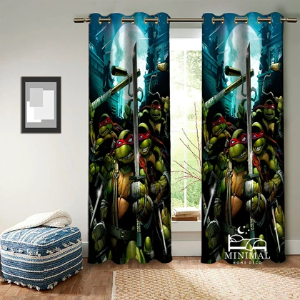 پرده کودک طرح لاکپشت نینجا مدل W5079