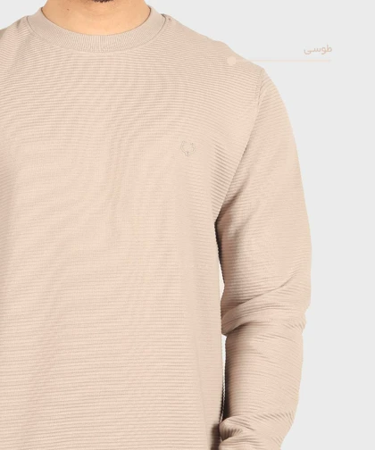 تیشرت آستین بلند مردانه یقه گرد 6046