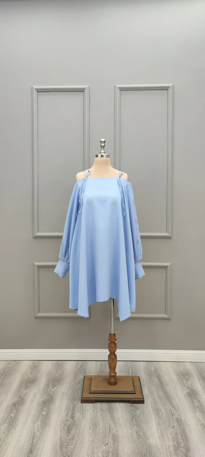 پیراهن کوتاه سرشونه بندی 201