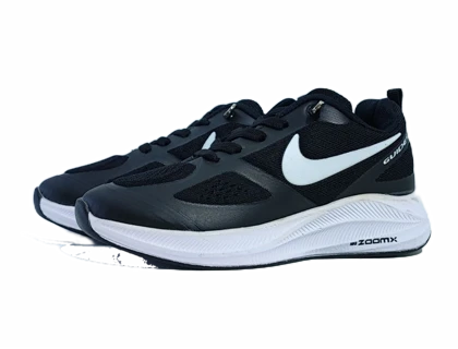 کفش اسپرت و رانینگ برند نایکی nike مدل گاید مشکی سفید | کفش اسپرت و رانینگ پسرانه و دخترانه برند نایکی nike مدل گاید مشکی سفید کد 369