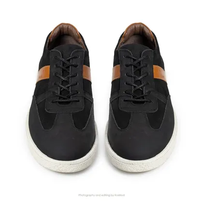 کتانی استرولر 2 گازولین مشکی مات - GAAZOLIN Stroller 2 Sneakers Smooth Black/Deep Honey