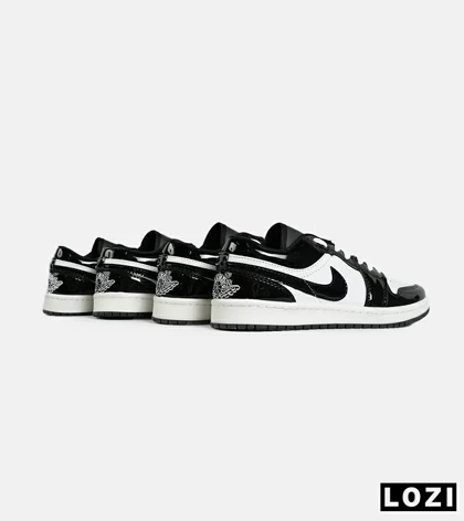 کفش کتانی مردانه سفید مشکی نایک NIKE jordan 1