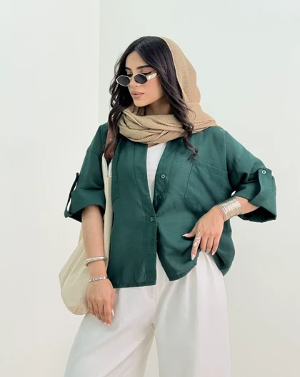 شومیز مچ پاکتی عاطفه(57)کد:5672