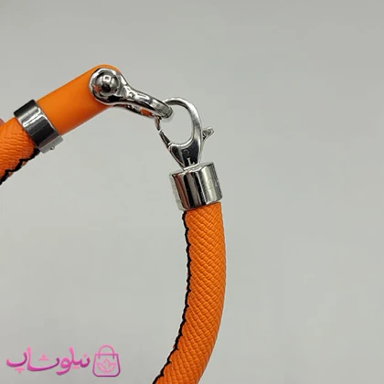 دستبند امگا رابر نارنجی مردانه سایز لارج کیفیت مستر (طراحی جدید) کد 1350