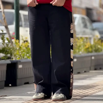 شلوار اسلش کاستوم نقش برجسته فرشته Angel