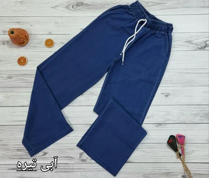 شلوار نیم بگ جین کاغذی کد 10111