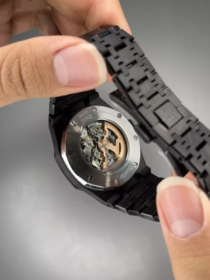 ساعت مچی اودمار پیگه اسکلتون تمام مشکی Audemars Piguet