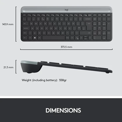کیبورد بی سیم لاجیتک Logitech مدل K580 با چیدمان Chrome OS