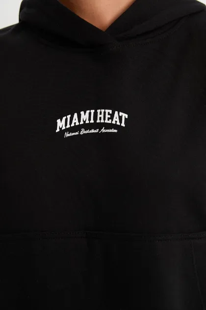 سویشرت پارچه ای ضخیم با کلاه گرم Nba Miami Fit D2359ax24au D2359AX24AU