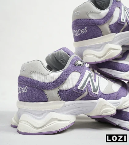 کفش کتانی زنانه بنفش سفید طوسی NEW BALANCE 9060