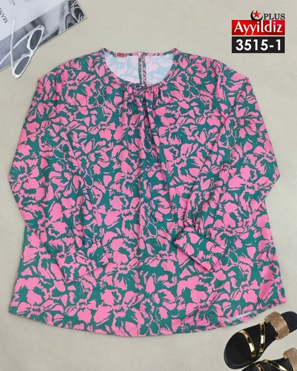 شومیز مجلسی زنانه سایز بزرگ کد 3515
