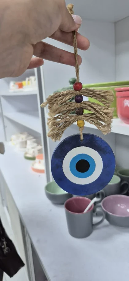 آویز چوبی چشم نظر