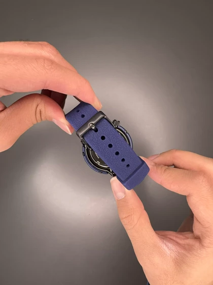 ساعت مچی سیکو سولار بند رابر آبی Seiko Solar