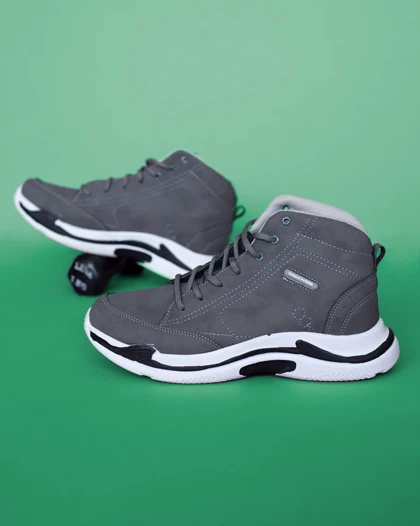 کفش ساق‌دار Balenciaga مدل Hoka (طوسی)