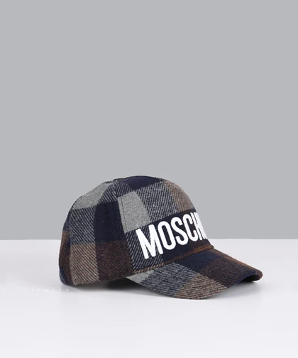 کلاه کپ Moschino طرح چهارخانه 5248