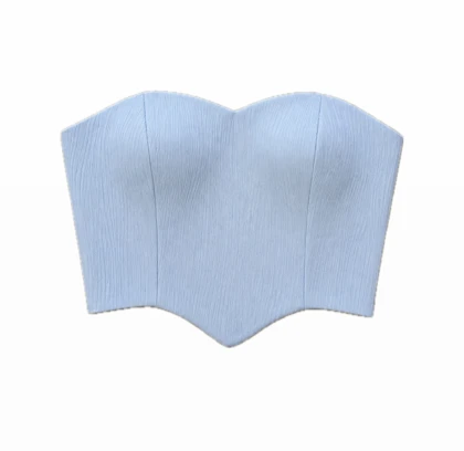 کراپ ژاکارد Baby blue