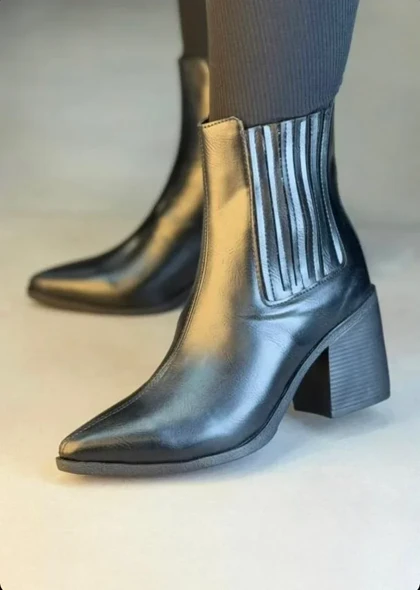 6366 - نیم بوت نوک تیز بغل کش 6366