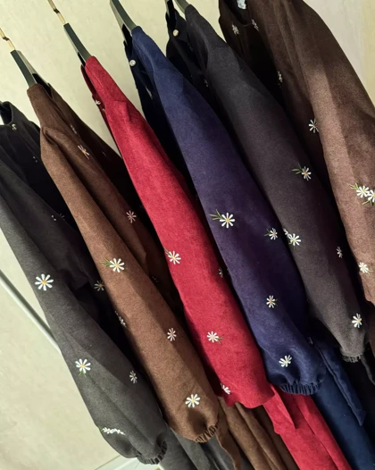 کفتان مخمل کبریتی بابونه