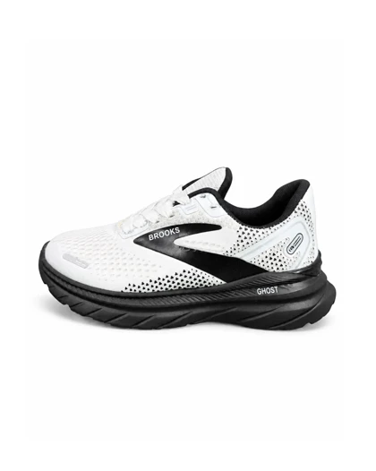 کفش کتانی رانینگ زنانه بروکس سفید مشکی Brooks