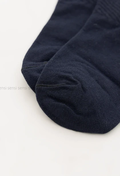 جوراب ساده رنگی نیم ساق پنبه کد1004924