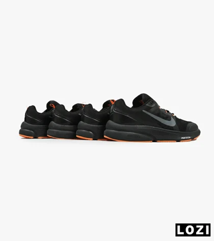 کفش کتانی بزرگ پا مشکی نارنجی NIKE zoom