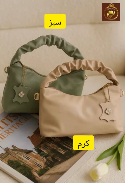 کیف پاسپورتی دستی زنانه دسته چروک