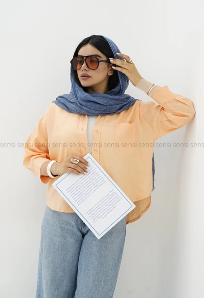 شومیز زنانه لینن مارینا کد1006235