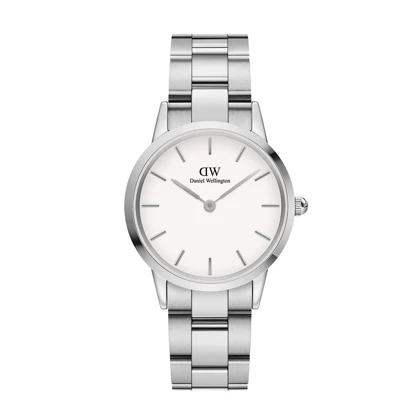 ساعت دنیل ولینگتون زنانه نقره ای صفحه سفید متوسط DW-3457-L