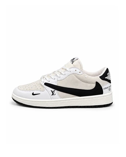 کفش کتانی مردانه مدل نایکی ترویس سفید مشکی Nike travis