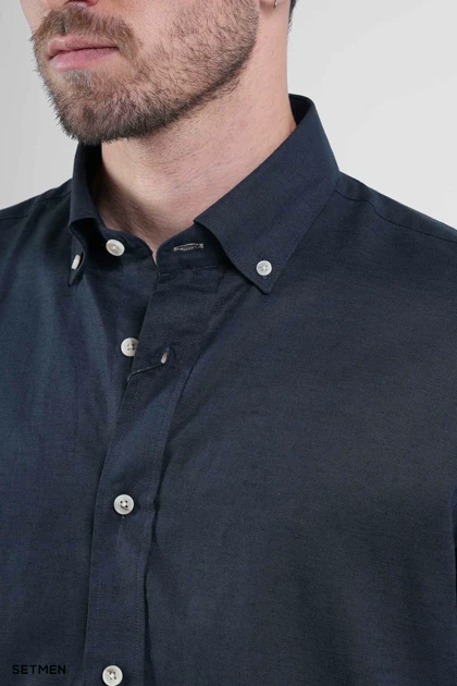 پیراهن مردانه آستین بلند لینن